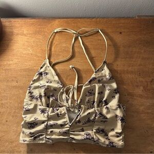 dainty flowery satin cami